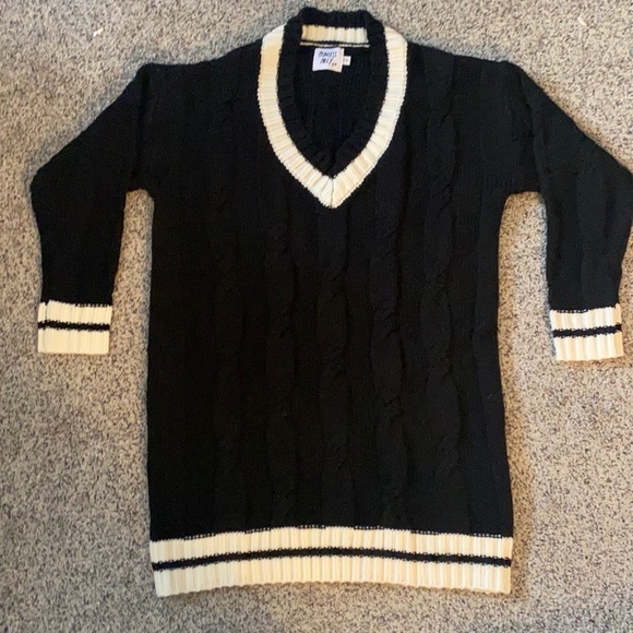 Princess Polly varsity girl mini dress black/white - Picture 1 of 4